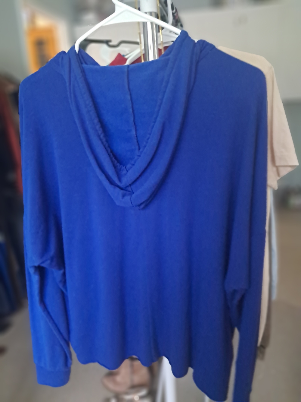 Charlotte Russe Royal Blue Hooded Pullover - Picture 2 of 3